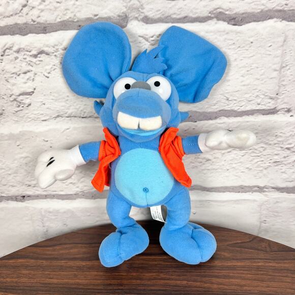 THE SIMPSONS Toy Factory Itchy and Scratchy Show Rat Mouse Plush Stuffed Animal - Picture 8 of 8